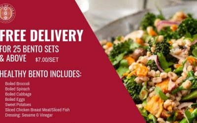 Free delivery for our Healthy bento sets!!