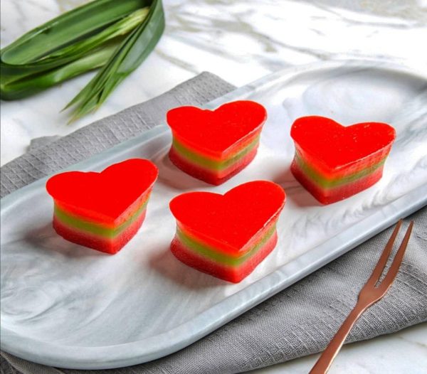 I LOVE YOU Colourful Heart Lapis (4pcs)